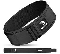 DMoose Cintura per sollevamento pesi, cintura da palestra con bloccaggio automatico per allenamento olimpico, WOD, cross training, per uomini e donne, cintura da allenamento in nylon da 10,2 cm con