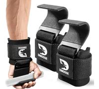 DMoose Fitness Ganci Per Sollevamento Pesi(Paio) Per Stacchi Da Terra, Cinturino In Nylon Con Imbottitura Spessa - Cinturini Per Polsi Resistenti Per Sollevamento Pesi E Allenamenti In Palestra