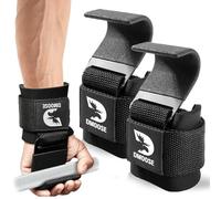 DMoose Fitness Ganci per sollevamento pesi per uomo e donna (coppia) - Impugnature per sollevamento pesi per Powerlifting, Rows e Deadlift - Cinghie per sollevamento pesi da palestra