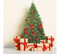 Dmora Albero di Natale 120 cm Innsbruck, Pino Artificiale, Albero Effetto Reale, Alberello Natalizio Extra folto, 97x97 h120 cm, Verde