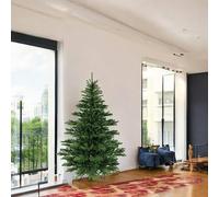 Dmora -Albero di Natale 150 cm Graz, Pino Artificiale, Albero Effetto Reale, Alberello Natalizio Extra folto, 120x120 h150 cm, Verde