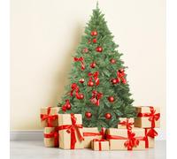 Dmora - Albero di Natale 150 cm Innsbruck, Pino artificiale, Albero effetto reale, Alberello natalizio extra folto, 114x114 h150 cm, Verde