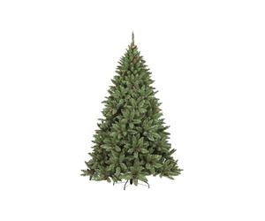 Dmora - Albero di Natale 150 cm Stoccolma, Pino artificiale, Albero effetto reale, Alberello natalizio extra folto, 89x89 h150 cm, Verde