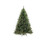 Dmora - Albero di Natale 180 cm Vienna, Pino Artificiale, Albero Effetto Reale, Alberello Natalizio Extra folto, 114x114 h180 cm, Verde