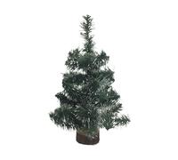 Dmora Albero di Natale Ciardoney 60h cm Verde Ignifugo Si Plastica, No Legno Base Inclusa, Diametro Massimo 20 cm
