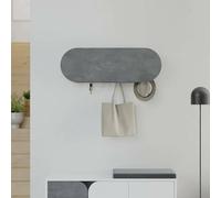 Dmora - Appendiabiti Hestia, Attaccapanni, Portabiti Multiuso, Appendiabiti da Parete, 84x16 h29 cm, Grigio