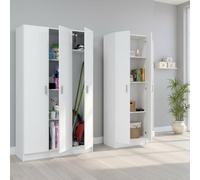 Dmora Armadio Multiuso Grande Bridger 168x180h cm Bianco Modulabile 7 Ripiani, 5 Ante