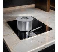 Dmora - Bruciatore Dscarafon, Fornello, Elemento riscaldante, Inceneritore, Made in Italy, 17x17 h10 cm, Grigio