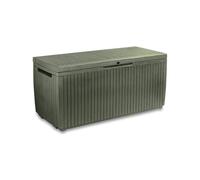 Dmora Cassapanca Outdoor Tammaro 53.5x123x57h cm Verde Impermeabile Chiusura Lucchetto, Peso Supportato 250 kg