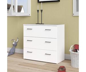 Dmora - Cassettiera Addie, Settimino Multiuso, Comò Camera da Letto, Mobile con cassetti, 74x36 h70 cm, Bianco