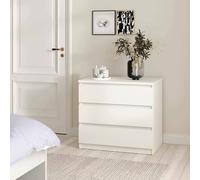 Dmora - Cassettiera Aglae, Settimino Multiuso, Comò Camera da Letto, Mobile con cassetti, 77x50 h70 cm, Bianco