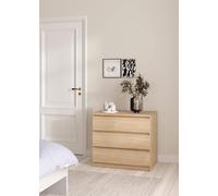 Dmora - Cassettiera Lilou, Settimino Multiuso, Comò Camera da Letto, Mobile con cassetti, 77x50 h68 cm, Rovere