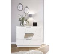 Dmora - Cassettiera Mezzola, Settimino Multiuso, Comò Camera da Letto, Mobile con cassetti, Made in Italy, 104x45 h85 cm, Bianco