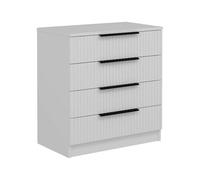 Dmora - Cassettiera Theemin, Settimino Multiuso, Comò Camera da Letto, Mobile con cassetti, 72x42 h77 cm, Bianco