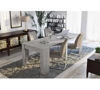 Dmora Tavolo da Pranzo Moderno, Consolle allungabile 10 posti, Misure 90 x 51 x 78 cm (Fino a 237 con allunghe), Colore Grigio-Cemento