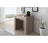 Dmora Consolle allungabile Maclodio, trasformabile in Tavolo da Pranzo, salvaspazio ed Estensibile Fino a 237 cm, 90-237x76,6x90 cm, Rovere