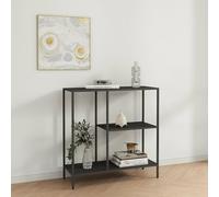 Dmora - Consolle Lime, Tavolo multiuso, Mobiletto d'appoggio, Scrivania da corridoio, 80x30 h80 cm, Ardesia