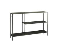 Dmora - Consolle Uva, Tavolo multiuso, Mobiletto d'appoggio, Scrivania da corridoio, 120x30 h80 cm, Ardesia