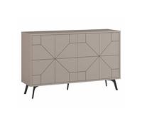Dmora Credenza Chiron, Buffet da Soggiorno, Madia da Salotto, Dispensa da Cucina, 123x35 h62 cm, Beige