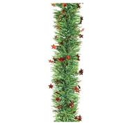 Dmora Decorazione da Natale Goat Verde Colore Struttura Rosso