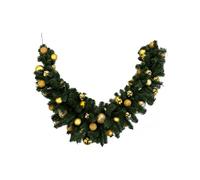 Dmora Decorazione da Natale Maladeta Verde Colore Struttura Oro