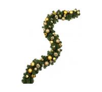 Dmora Decorazione da Natale Maladeta Verde Colore Struttura Oro