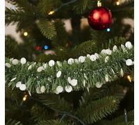 Dmora Decorazione da Natale Pico Verde Colore Struttura Bianco
