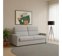 Dmora Divano Fisso 2 Posti Vala 180x95x100h cm Grigio Chiaro Sfoderabile Idrorepellente, Lavabile Made in Italy