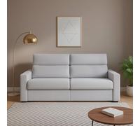 Dmora Divano Fisso 2 Posti Vala 180x95x100h cm Grigio Sfoderabile Idrorepellente, Lavabile Made in Italy