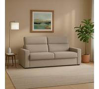 Dmora Divano Fisso 3 Posti Quarta 220x95 cm Grigio Tortora Sfoderabile Lavabile, Braccioli Made in Italy