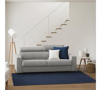 Dmora Divano Letto 2 posti Agrippina, Sofà Apertura Girevole, Poggiatesta Regolabili e Braccioli Standard, 100% Made in Italy, Cm 200x95h85, Grigio