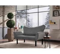 Dmora - Divano Letto 2 posti Aquilonis, Sofà trasformabile, Divanetto per Ospiti, Poltrona Letto, 140x65 h70 cm, Grigio