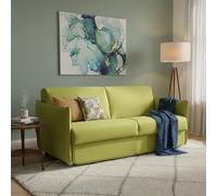 Dmora Divano Letto 2 Posti Pamela 180x95 cm Verde Sfoderabile Contenitore, di Apertura a Ribalta Made in Italy