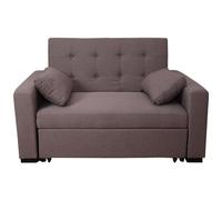 DMORA - Divano Letto A 2 Posti, In Tessuto Imbottito, Con 2 Cuscini Contenitore, Trasformabile In Letto Matrimoniale, Made In Italy, Cm 146x93xh88, Co - SPEDIZIONE GRATUITA