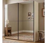 Dmora Guardaroba Grande Kachiha 217x210h cm Bianco Appendiabiti 8 Ripiani, Armadio Camera da Letto 2 Ante