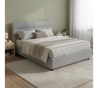 Dmora Letto Matrimoniale Teodolinda Grigio Sfoderabile Contenitore, Letto Matrimoniale Dimensione Materasso 160x200 cm Made in Italy