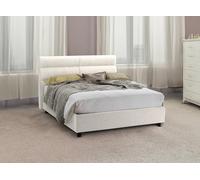 Dmora Letto Piazza e Mezza Tabita Beige Sfoderabile Contenitore, Dimensione Materasso 120x190 cm Made in Italy