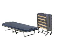 Talamo Italia Letto Pieghevole ADA, Brandina con Rete 12 doghe, Materasso Incluso, Lettino salvaspazio, 100% Made in Italy, 80x190h37 cm, Custodia Protettiva su Richiesta, Blu, 190 cm