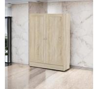 Dmora - Libreria Ambre, Scaffale da ufficio, Mobile portalibri, Biblioteca, 79x28 h107 cm, Quercia