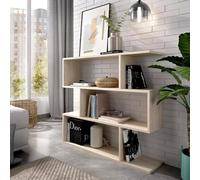 Dmora Libreria decorativa e funzionale, colore rovere, cm 97 x 25 x h110, Bifacciale, Small