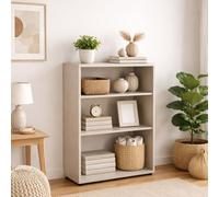 Dmora Libreria Lau 79x34x118h cm Beige 2 Ripiani Installazione a Terra, Biblioteca