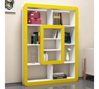 Dmora Libreria Levant 108x22x140h cm Bianco 8 Ripiani Installazione Libera, Biblioteca Struttura Verticale