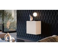 Dmora Mobile Pensile Sparone 29.8x50h cm Beige un Ripiano Modulabile, 2 Vani