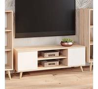 Dmora Mobile Porta TV Lomza, Credenza da Soggiorno, Armadio Basso per TV, Base Parete attrezzata, 155x40 h50 cm, Rovere