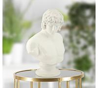 Dmora Objetos Bianchi, Complemento de decoración, Artículo Decorativo, Accesorio de decoración, 18x13 h25 cm, Blanco