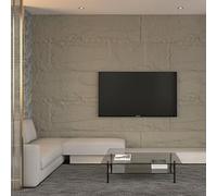 Dmora Pannello Decorativo Feijoa 60x3 cm Grigio Cemento set da 10, Facile da Tagliare, Facile da Installare Texture Realistica
