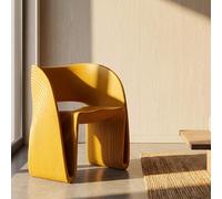 Dmora Poltrona Cahirwater 59x79x68h cm Arancione Senape Adatto per Indoor/outdoor Braccioli, Poltroncina Altezza Seduta 45 cm