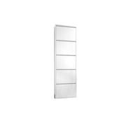 Dmora Scarpiera Isidro, Mobile portascarpe, Armadio da Ingresso Multiuso, Mobiletto per Calzature, 50x15h172 cm, Bianco, 5 Scomparti