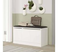 Dmora - Scarpiera Tiamat, Mobile portascarpe, Armadio da ingresso multiuso, Mobiletto per calzature, 90x36h46 cm, Bianco