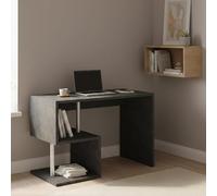 Dmora - Scrivania Massimo, Scrittoio lineare porta PC, Tavolo multiuso per ufficio, Scrivania salvaspazio multiposizione, 100% Made in Italy, cm 100x50h78, Ardesia